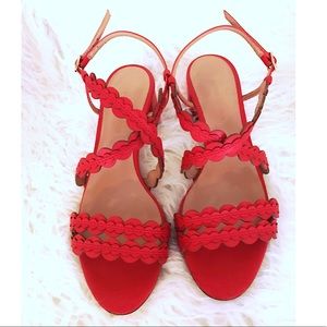 Banana Republic Red Strap Heels